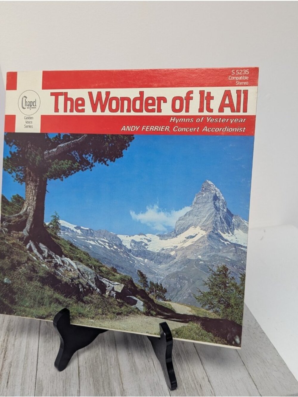 Andy Ferrier, The Wonder Of It All S-5235 Chapel Records Vinyl Accordian Hymns